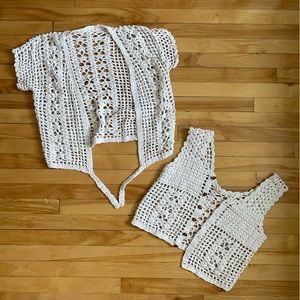 Handmade Crochet Shirt Set